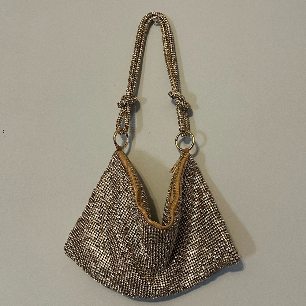 Elegant Gold Shoulder Bag